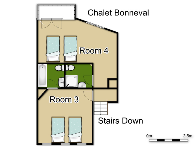 Chalet Bonneval Val d’Isere Floor Plan 3